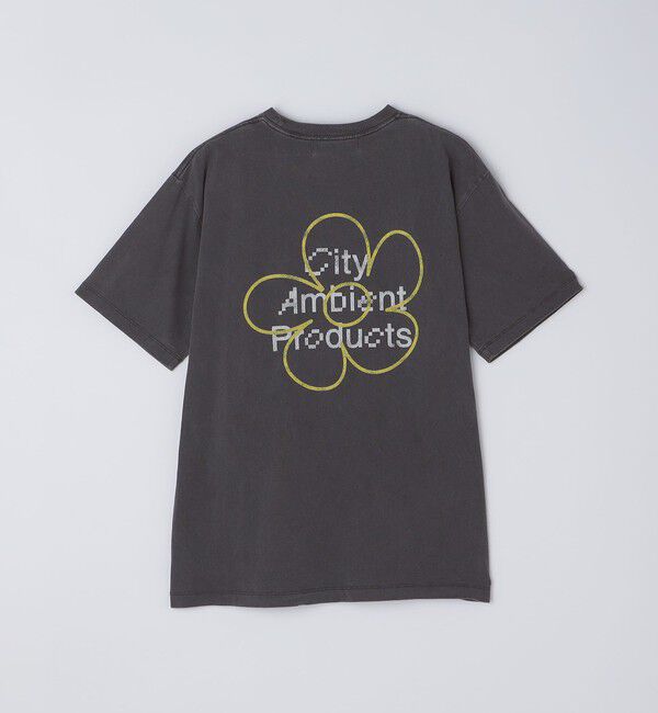 SHIPS「City Ambient Products: フラワー プリント フェード ピグメント Tシャツ」|Tシャツ・カットソー|