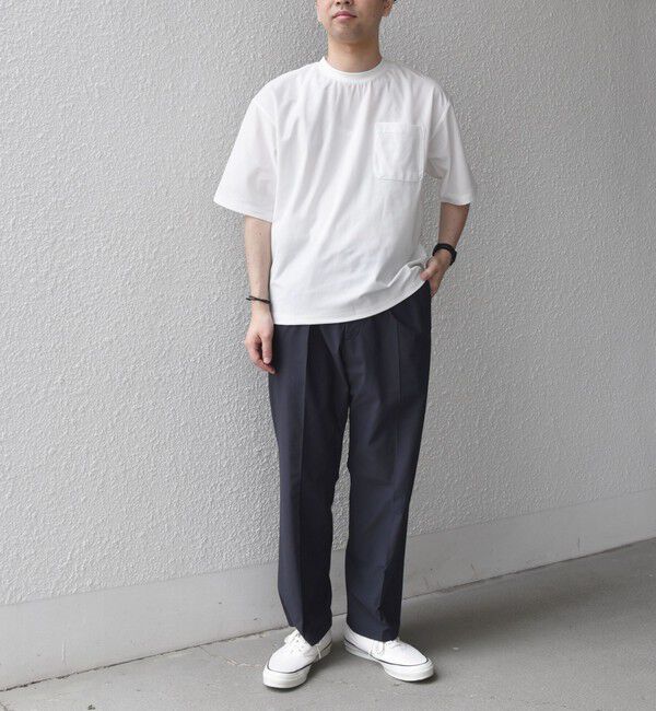 SHIPS any「SHIPS any: SOLOTEX(R) バックピケ リラックス ポケット付き ショートリーブ Tシャツ 26SS◇」|Tシャツ・カットソー|