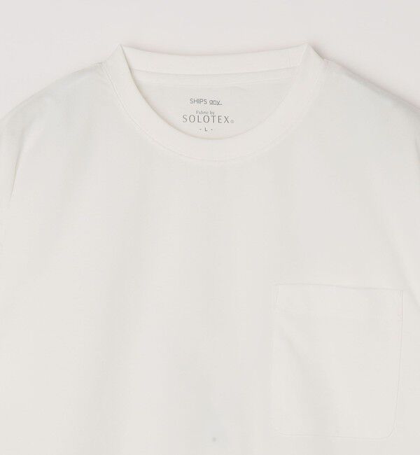 SHIPS any「SHIPS any: SOLOTEX(R) バックピケ リラックス ポケット付き ショートリーブ Tシャツ 26SS◇」|Tシャツ・カットソー|