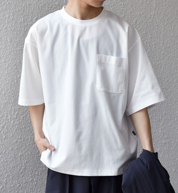 SHIPS any「SHIPS any: SOLOTEX(R) バックピケ リラックス ポケット付き ショートリーブ Tシャツ 26SS◇」|Tシャツ・カットソー|
