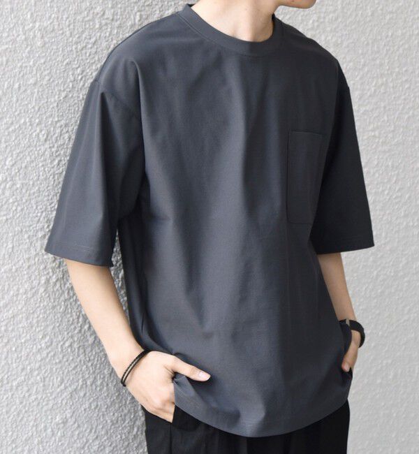 SHIPS any「SHIPS any: SOLOTEX(R) バックピケ リラックス ポケット付き ショートリーブ Tシャツ 26SS◇」|Tシャツ・カットソー|