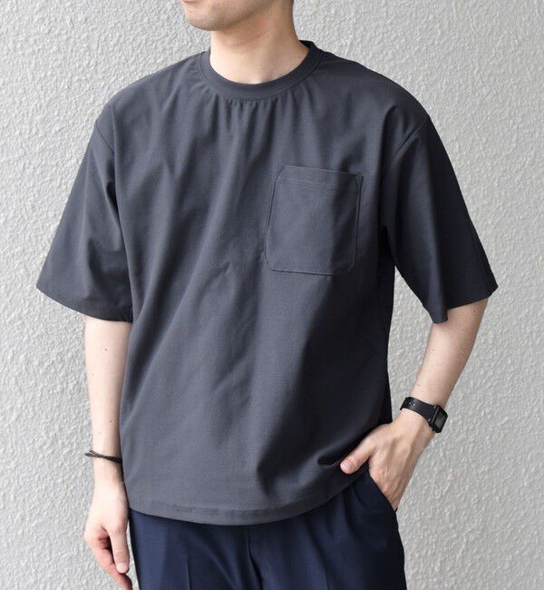 SHIPS any「SHIPS any: SOLOTEX(R) バックピケ リラックス ポケット付き ショートリーブ Tシャツ 26SS◇」|Tシャツ・カットソー|