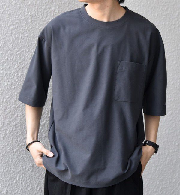 SHIPS any「SHIPS any: SOLOTEX(R) バックピケ リラックス ポケット付き ショートリーブ Tシャツ 26SS◇」|Tシャツ・カットソー|
