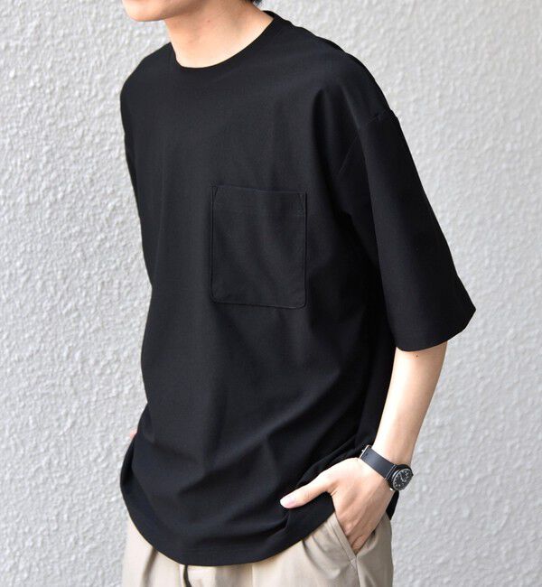 SHIPS any「SHIPS any: SOLOTEX(R) バックピケ リラックス ポケット付き ショートリーブ Tシャツ 26SS◇」|Tシャツ・カットソー|