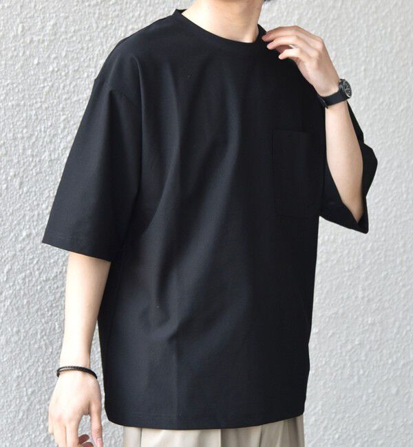 SHIPS any「SHIPS any: SOLOTEX(R) バックピケ リラックス ポケット付き ショートリーブ Tシャツ 26SS◇」|Tシャツ・カットソー|