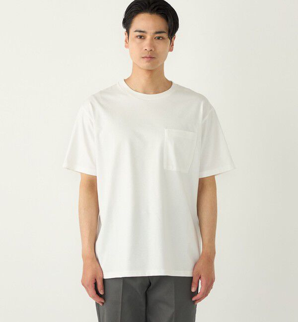 SHIPS Colors 「SHIPS Colors:〈吸水速乾・接触冷感・遮熱〉マルチファンクション ポケット Tシャツ◆」|Tシャツ・カットソー|
