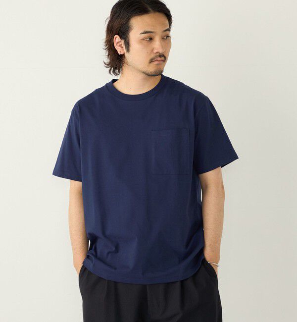 SHIPS Colors 「SHIPS Colors:〈吸水速乾・接触冷感・遮熱〉マルチファンクション ポケット Tシャツ◆」|Tシャツ・カットソー|