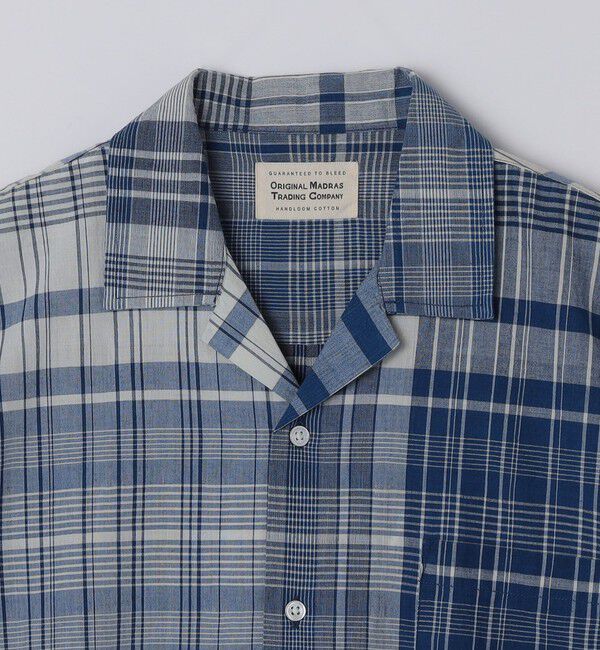 SHIPS「ORIGINAL MADRAS TRADING COMPANY: NAVY MADRAS CHECK SHORT SLEEVE SHIRT」|シャツ・ブラウス|