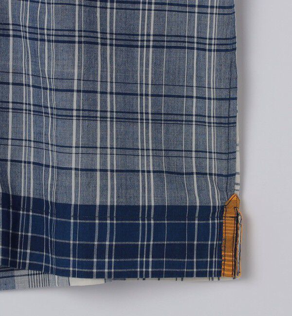 SHIPS「ORIGINAL MADRAS TRADING COMPANY: NAVY MADRAS CHECK SHORT SLEEVE SHIRT」|シャツ・ブラウス|