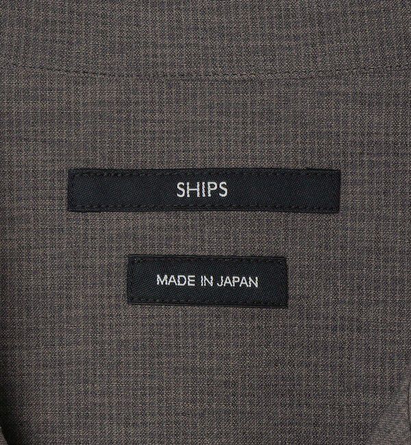 SHIPS「SHIPS:〈セットアップ対応/ 撥水〉Comfy Line DRYAIR ショートスリーブ シャツ」|シャツ・ブラウス|
