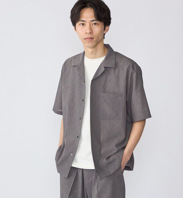 SHIPS「SHIPS:〈セットアップ対応/ 撥水〉Comfy Line DRYAIR ショートスリーブ シャツ」|シャツ・ブラウス|