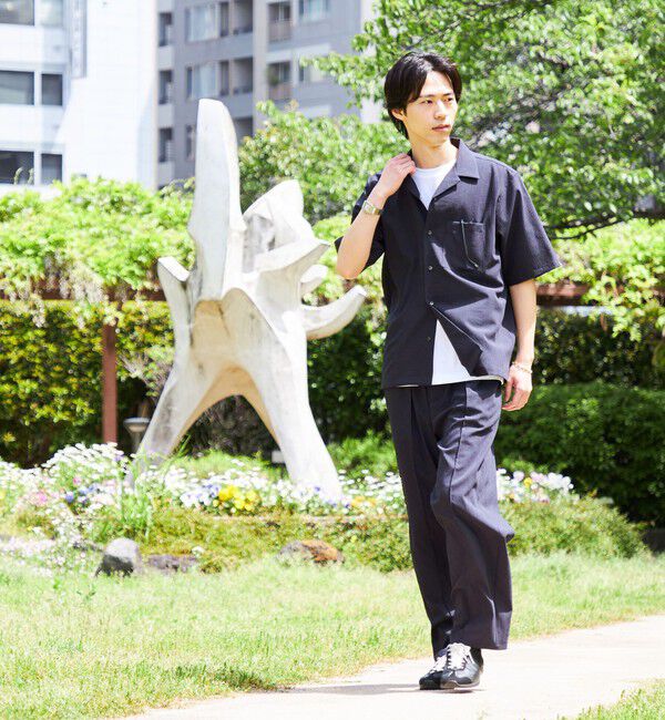 SHIPS「SHIPS:〈セットアップ対応/ 撥水〉Comfy Line DRYAIR ショートスリーブ シャツ」|シャツ・ブラウス|