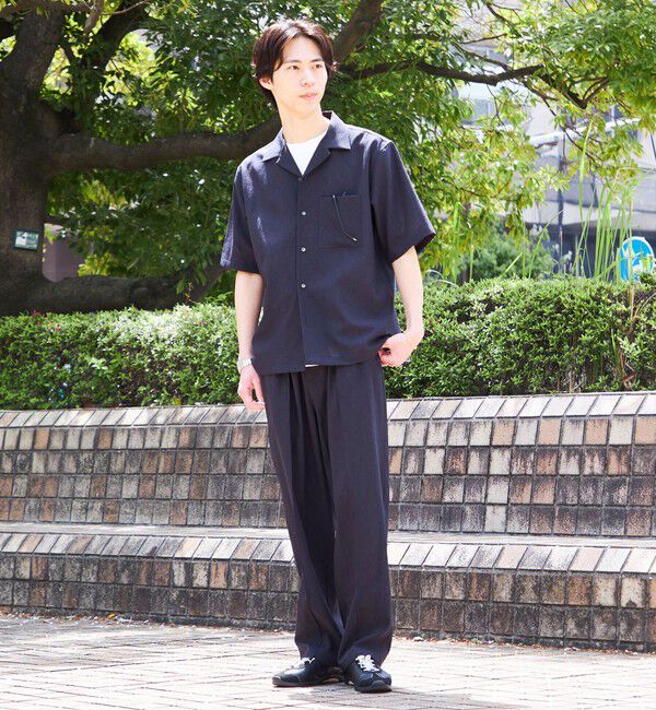 SHIPS「SHIPS:〈セットアップ対応/ 撥水〉Comfy Line DRYAIR ショートスリーブ シャツ」|シャツ・ブラウス|