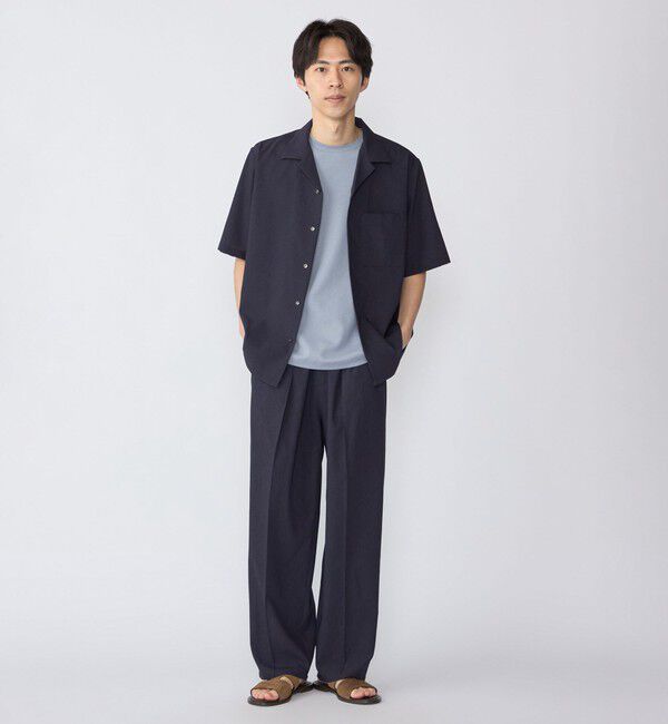 SHIPS「SHIPS:〈セットアップ対応/ 撥水〉Comfy Line DRYAIR ショートスリーブ シャツ」|シャツ・ブラウス|