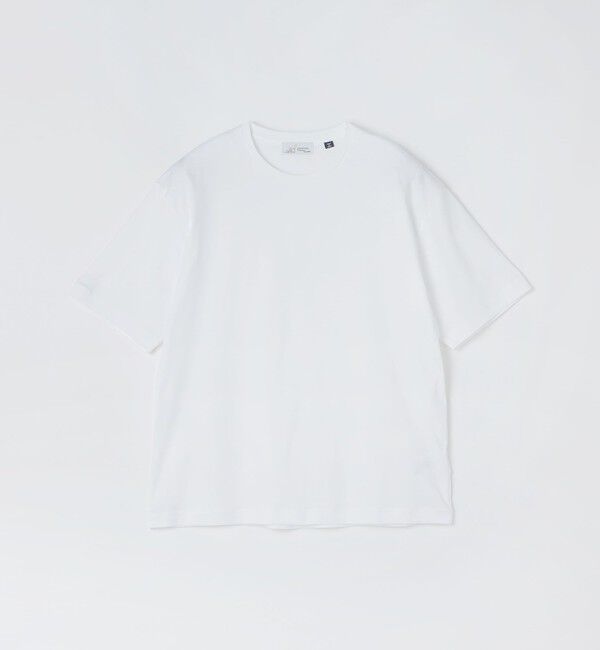 SHIPS「SHIPS: I Cottoni di Albini クルーネック スムース ショートスリーブ Tシャツ」|Tシャツ・カットソー|ホワイト