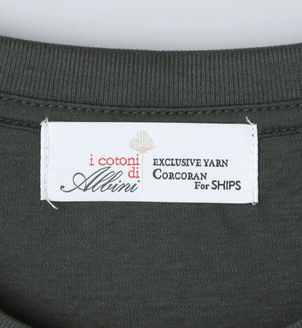 SHIPS「SHIPS: I Cottoni di Albini クルーネック スムース ショートスリーブ Tシャツ」|Tシャツ・カットソー|