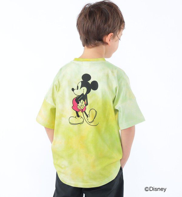 SHIPS KIDS「SHIPS KIDS:100～125cm / ミッキーマウス プリント タイダイ風 Tシャツ」|Tシャツ・カットソー|