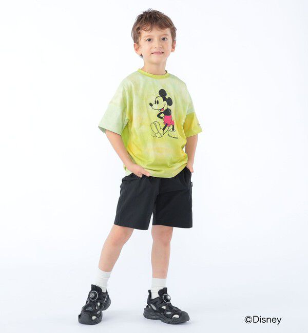 SHIPS KIDS「SHIPS KIDS:100～125cm / ミッキーマウス プリント タイダイ風 Tシャツ」|Tシャツ・カットソー|