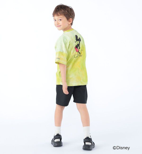SHIPS KIDS「SHIPS KIDS:100～125cm / ミッキーマウス プリント タイダイ風 Tシャツ」|Tシャツ・カットソー|