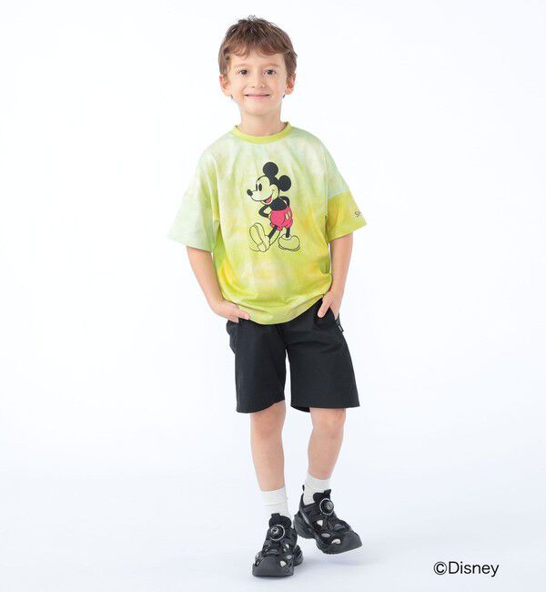 SHIPS KIDS「SHIPS KIDS:100～125cm / ミッキーマウス プリント タイダイ風 Tシャツ」|Tシャツ・カットソー|