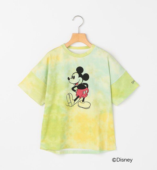 SHIPS KIDS「SHIPS KIDS:100～125cm / ミッキーマウス プリント タイダイ風 Tシャツ」|Tシャツ・カットソー|