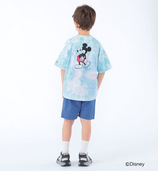 SHIPS KIDS「SHIPS KIDS:100～125cm / ミッキーマウス プリント タイダイ風 Tシャツ」|Tシャツ・カットソー|