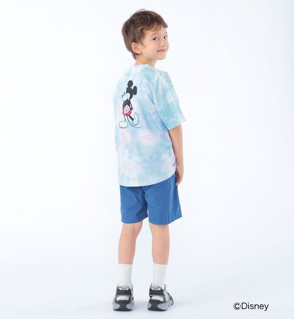 SHIPS KIDS「SHIPS KIDS:100～125cm / ミッキーマウス プリント タイダイ風 Tシャツ」|Tシャツ・カットソー|