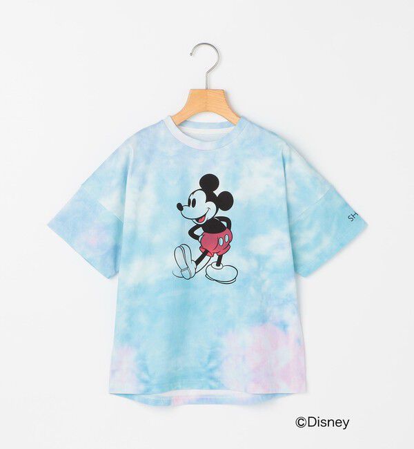 SHIPS KIDS「SHIPS KIDS:100～125cm / ミッキーマウス プリント タイダイ風 Tシャツ」|Tシャツ・カットソー|