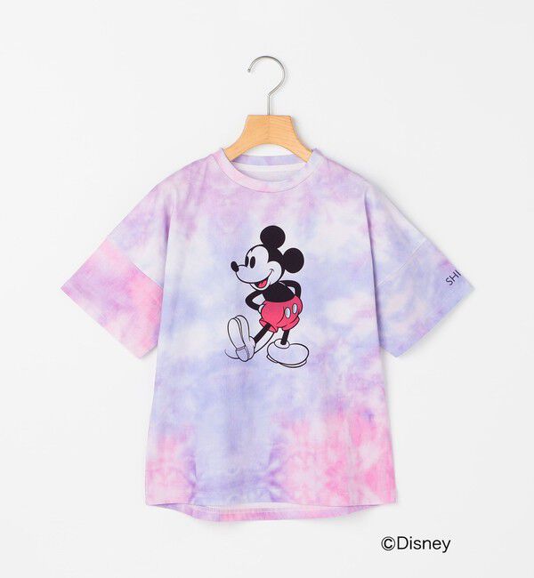 SHIPS KIDS「SHIPS KIDS:100～125cm / ミッキーマウス プリント タイダイ風 Tシャツ」|Tシャツ・カットソー|