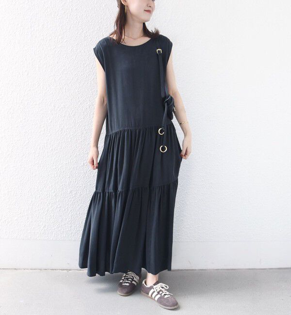 SHIPS for women「〈手洗い可能〉前後 2WAY ティアード ワンピース」|ワンピース|