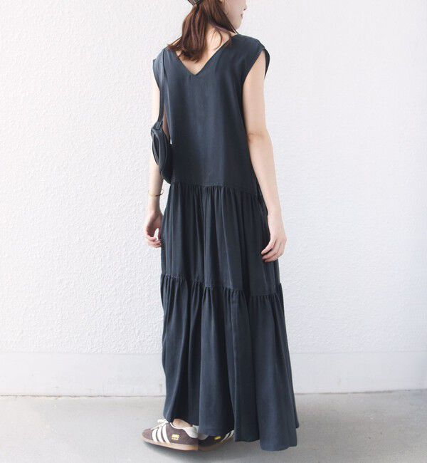 SHIPS for women「〈手洗い可能〉前後 2WAY ティアード ワンピース」|ワンピース|