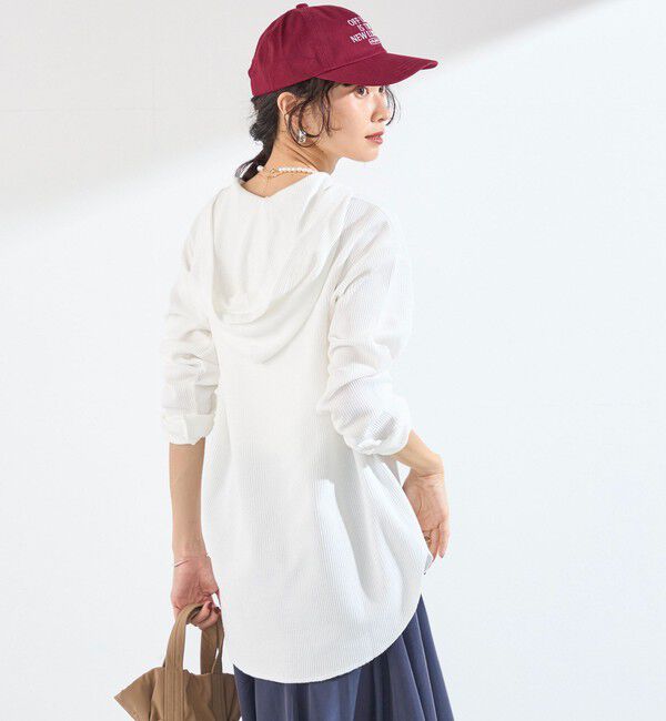 SHIPS Colors 「〈手洗い可能〉TC ワッフル フーディー トップス◇」|Tシャツ・カットソー|