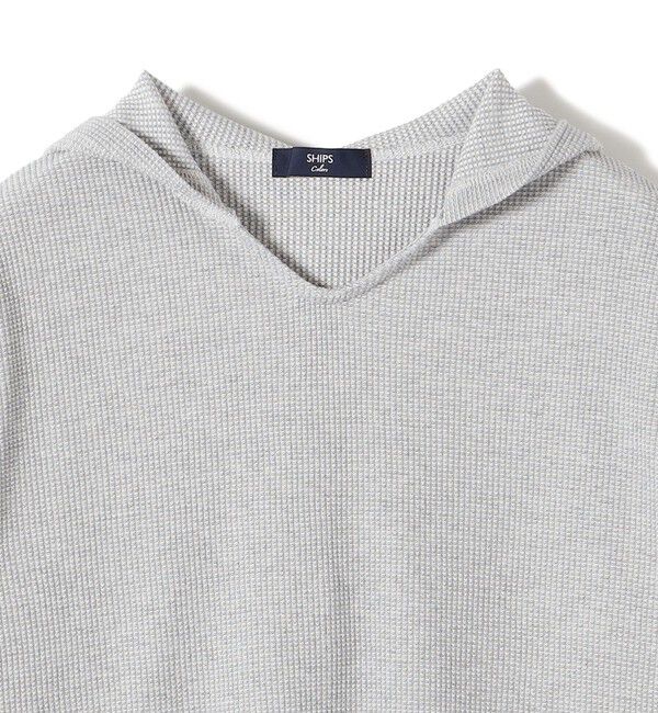 SHIPS Colors 「〈手洗い可能〉TC ワッフル フーディー トップス◇」|Tシャツ・カットソー|