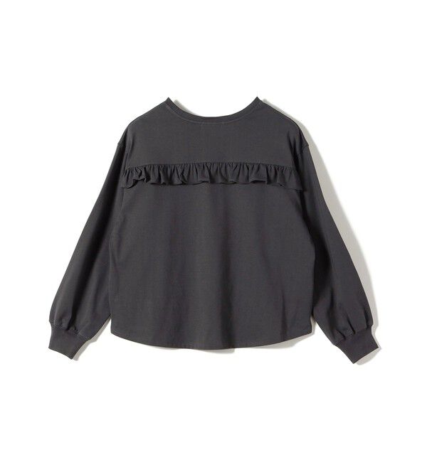 SHIPS for women「【WEB限定】〈洗濯機可能〉オーガニックコットン フリル ロングスリーブ TEE」|Tシャツ・カットソー|