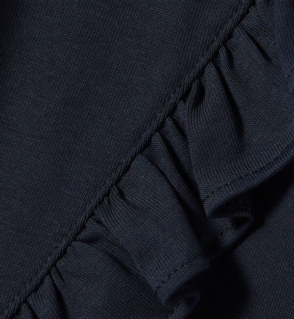 SHIPS for women「【WEB限定】〈洗濯機可能〉オーガニックコットン フリル ロングスリーブ TEE」|Tシャツ・カットソー|