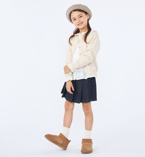SHIPS KIDS「100～130cm / プリーツ デニム キュロット」|キュロット|