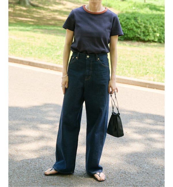 OUTDOOR PRODUCTS Usual Things「追加6 ULTデニムハイライズルーズ5PKT」|デニム|