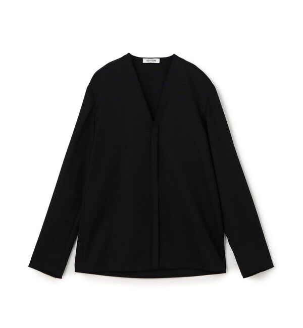 Edition「Super140&rsquo;s カシドス ノーカラーシャツ」|シャツ・ブラウス|19 ブラック