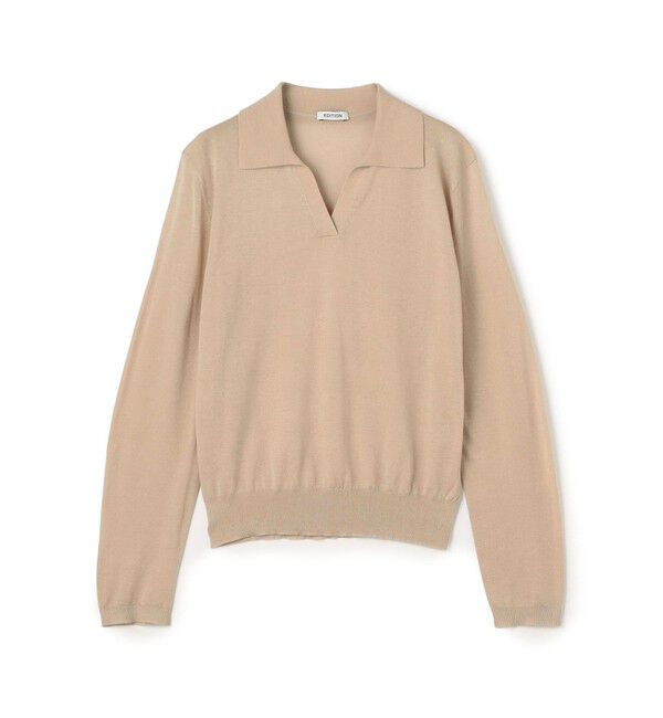 Edition「ウールテンセルシルク スキッパー ニット」|ニット・セーター|41 ライトベージュ