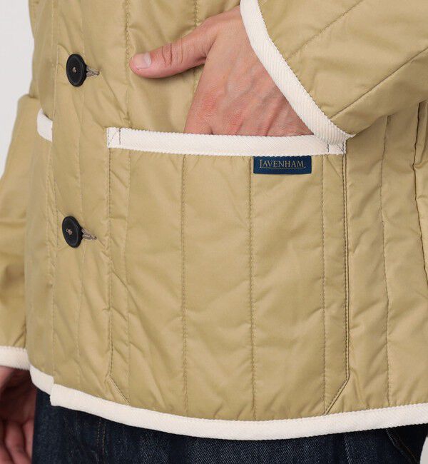 TOMORROWLAND BUYING WEAR「LAVENHAM STUDIO JACKET ピグメントダイ バーティカルキルティングジャケット」|ブルゾン・スタジャン|