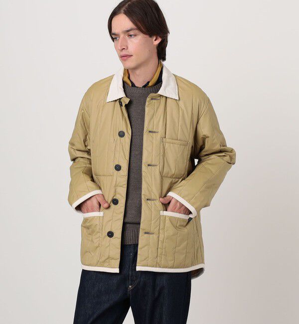 TOMORROWLAND BUYING WEAR「LAVENHAM STUDIO JACKET ピグメントダイ バーティカルキルティングジャケット」|ブルゾン・スタジャン|
