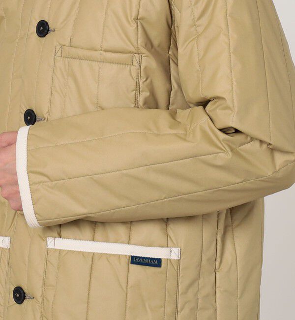 TOMORROWLAND BUYING WEAR「LAVENHAM STUDIO JACKET ピグメントダイ バーティカルキルティングジャケット」|ブルゾン・スタジャン|