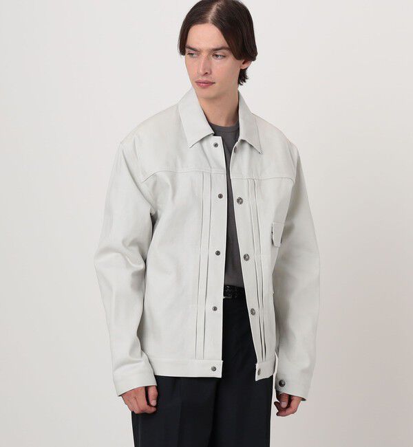 TOMORROWLAND BUYING WEAR「mando コットンツイル トラッカージャケット」|ブルゾン・スタジャン|