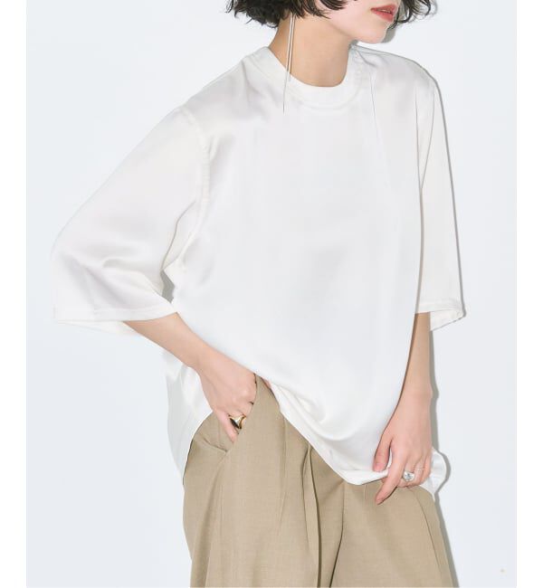  「SATIN Tシャツ」|Tシャツ・カットソー|ホワイト