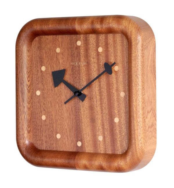 journal standard Furniture「《予約》【NeXtime】Dowel Square Wall Clock　掛け時計」|クロック・置時計|