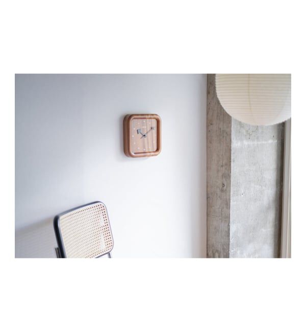 journal standard Furniture「《予約》【NeXtime】Dowel Square Wall Clock　掛け時計」|クロック・置時計|