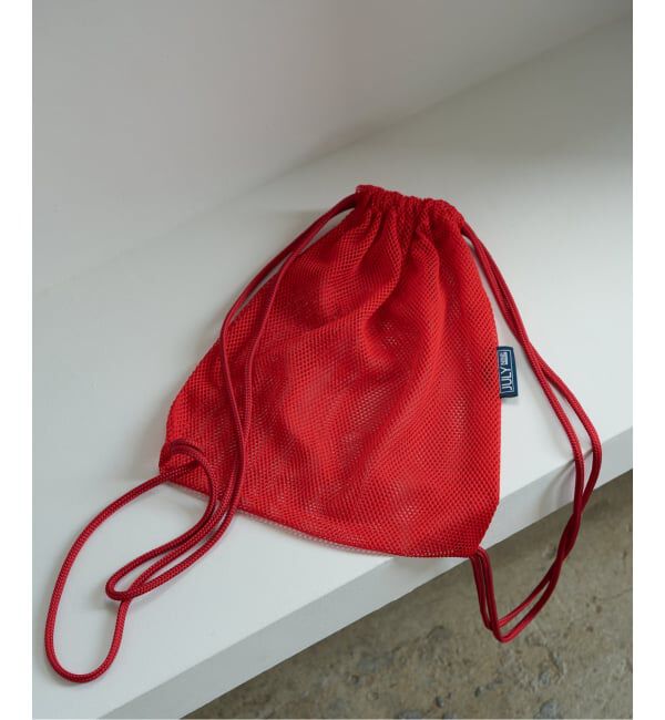 Plage「JULY NINE/ ジュライ ナイン KNAPSACK MESH バッグ」|ショルダー・メッセンジャー|レッド