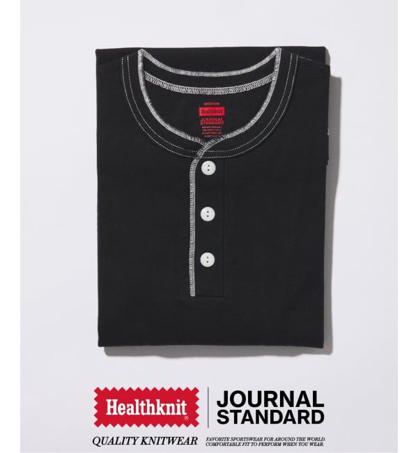 JOURNAL STANDARD「Healthknit / ヘルスニット 別注 ヘンリーネックTシャツ」|Tシャツ・カットソー|