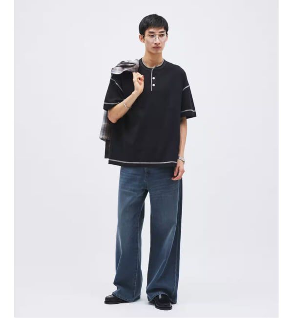 JOURNAL STANDARD「Healthknit / ヘルスニット 別注 ヘンリーネックTシャツ」|Tシャツ・カットソー|