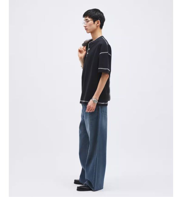 JOURNAL STANDARD「Healthknit / ヘルスニット 別注 ヘンリーネックTシャツ」|Tシャツ・カットソー|